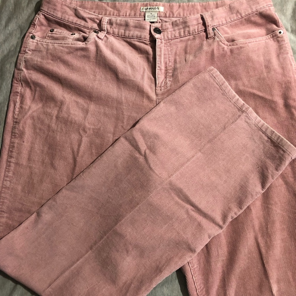 Rose corduroy pants from Harold’s